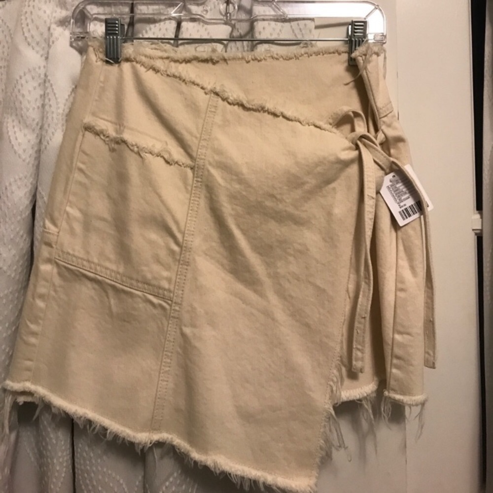 Urban Outfitters Off-white wrap skirt